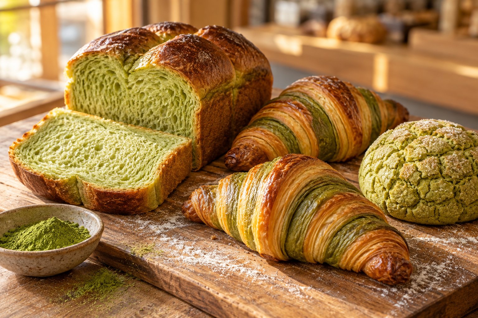 記事の写真 matcha-bread