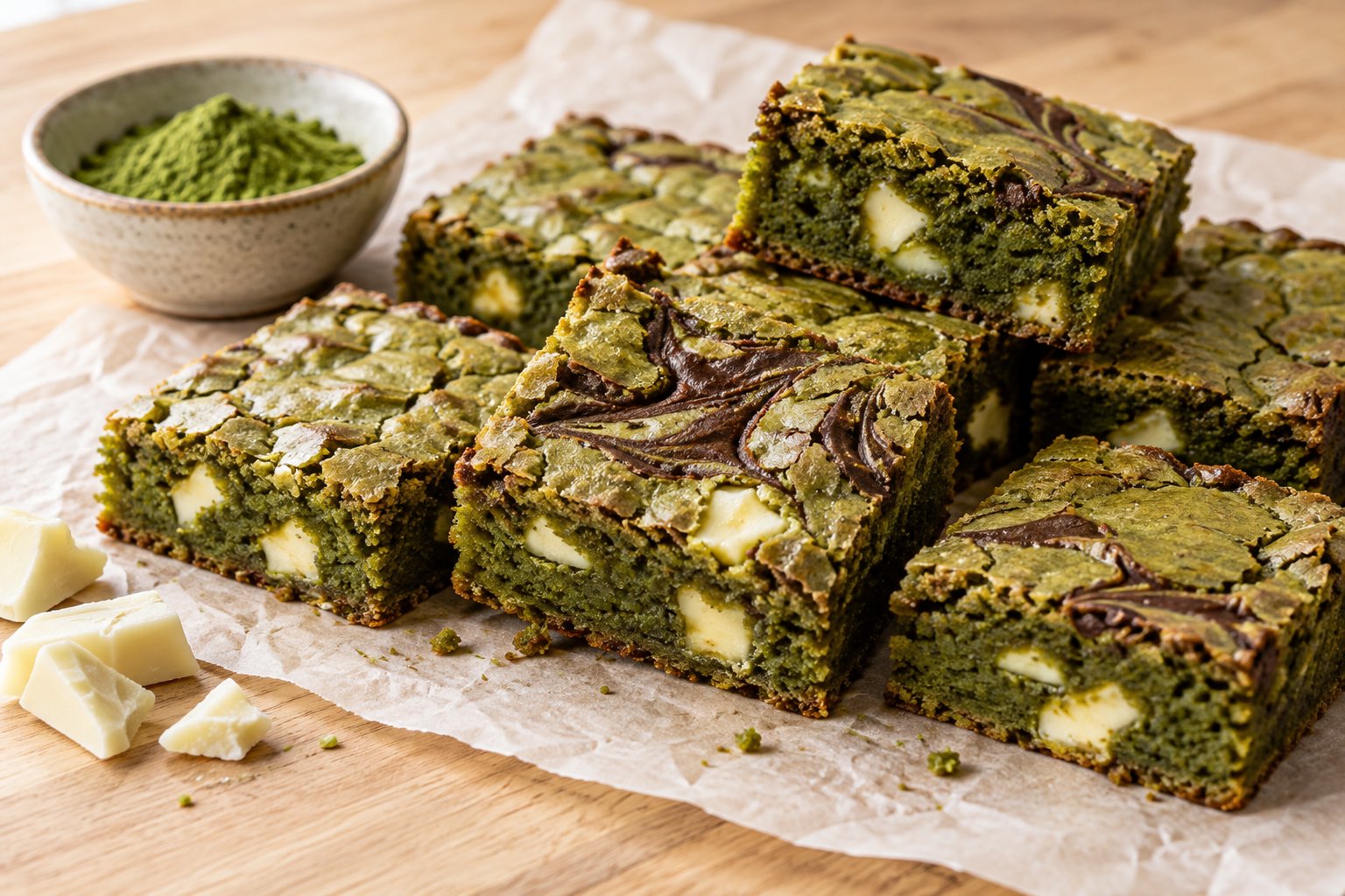 記事の写真 matcha-brownies