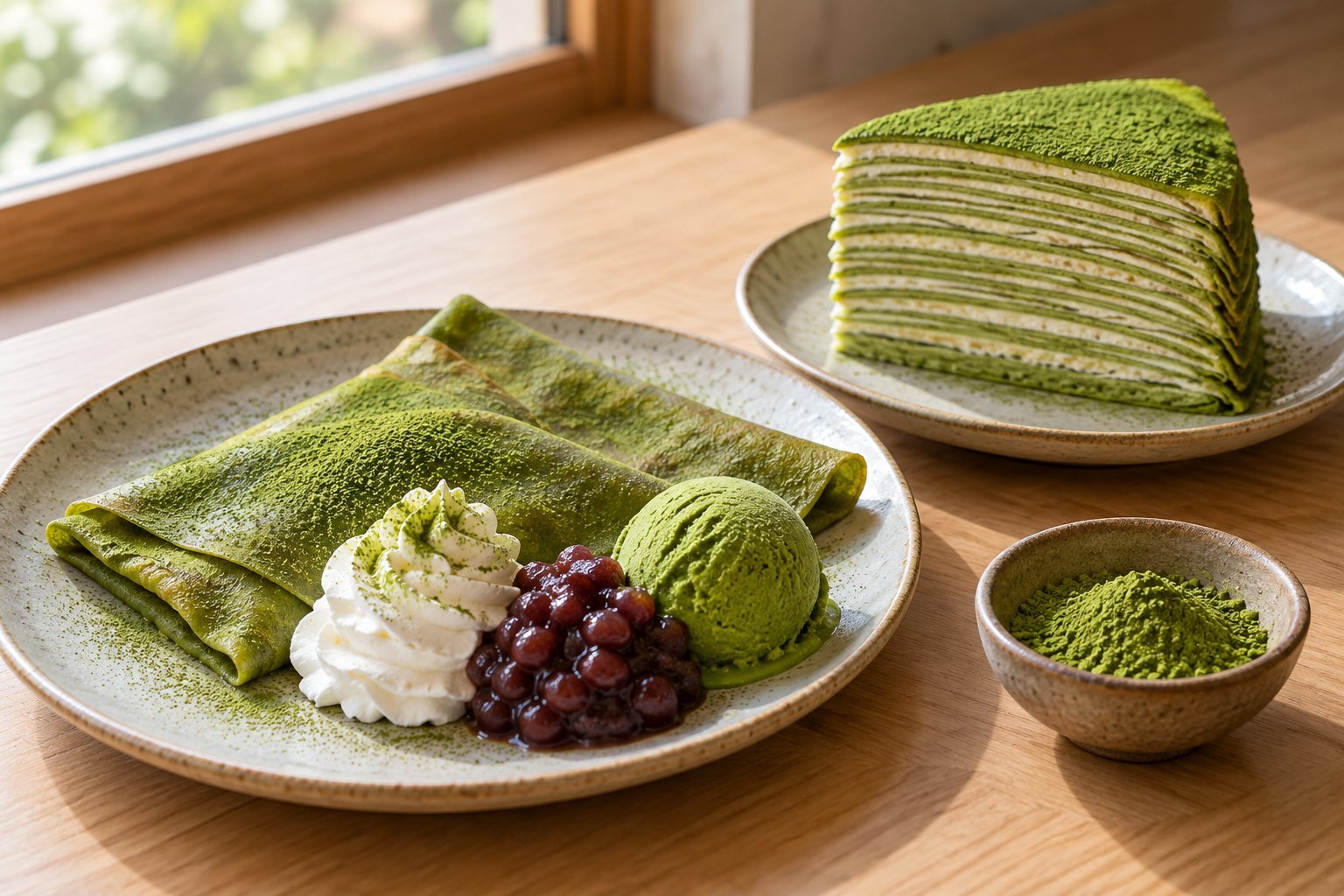 記事の写真 matcha-crepe