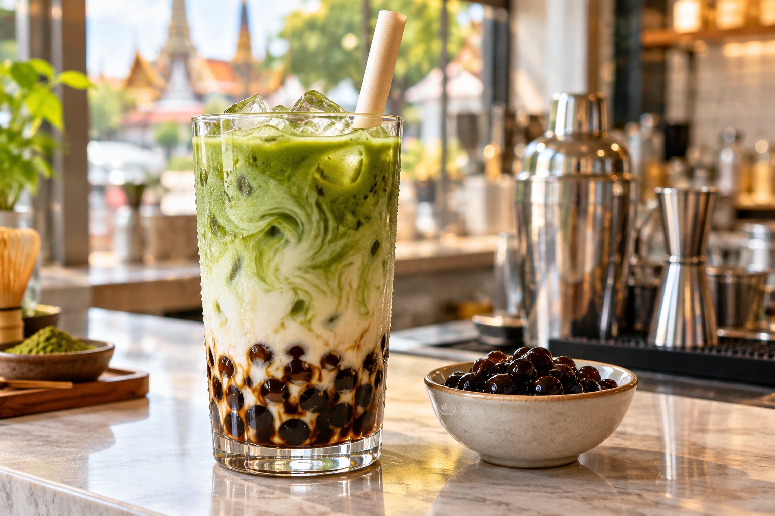 記事の写真 matcha-milk-tea