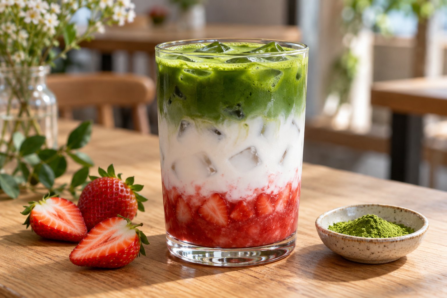 記事の写真 strawberry-matcha-latte