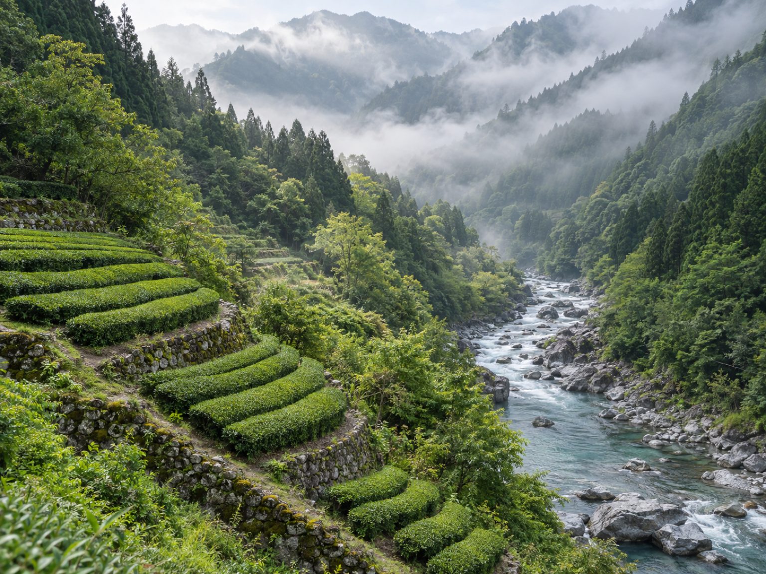 写真：宇治の茶畑